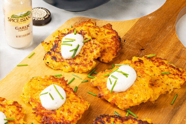 Butternut Squash Fritters with Yogurt Dip Recipe